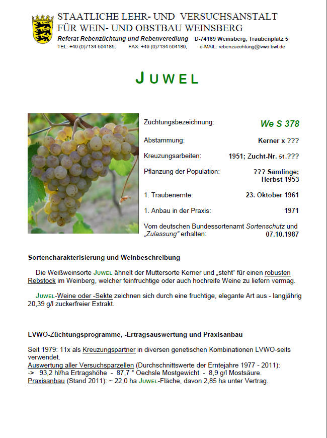 Juwel - Rebschule Müller