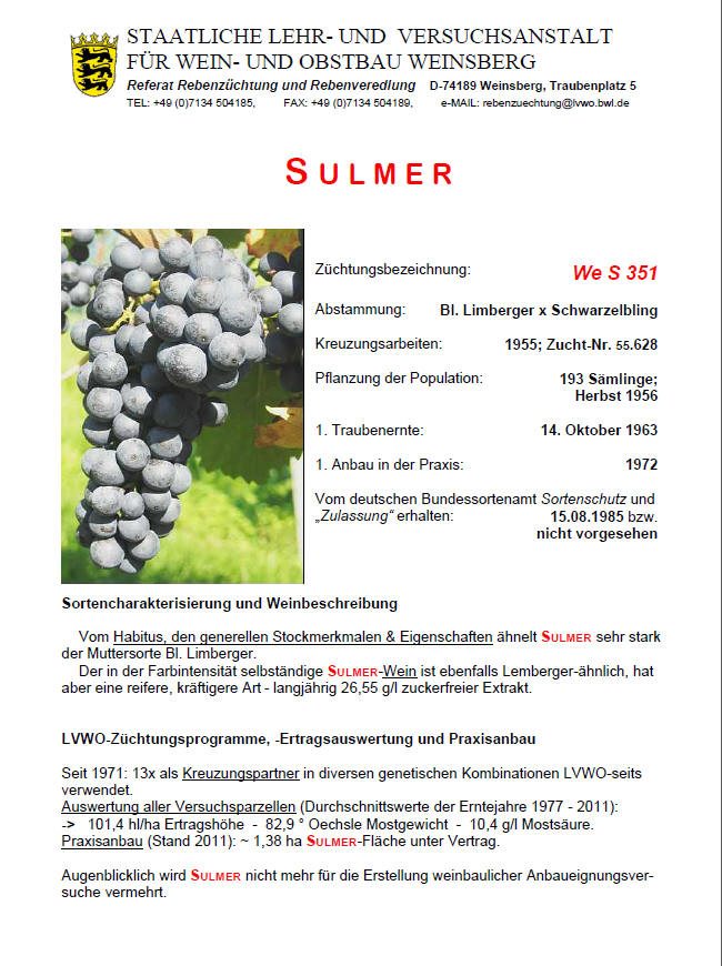 Sulmer - Rebschule Müller